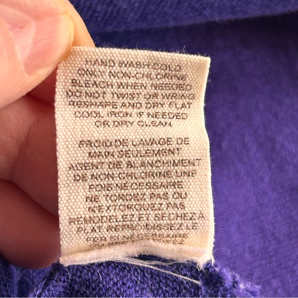 Free People Knit Purple Flutter Sleeves Tunic Dress - Picture 9 of 14